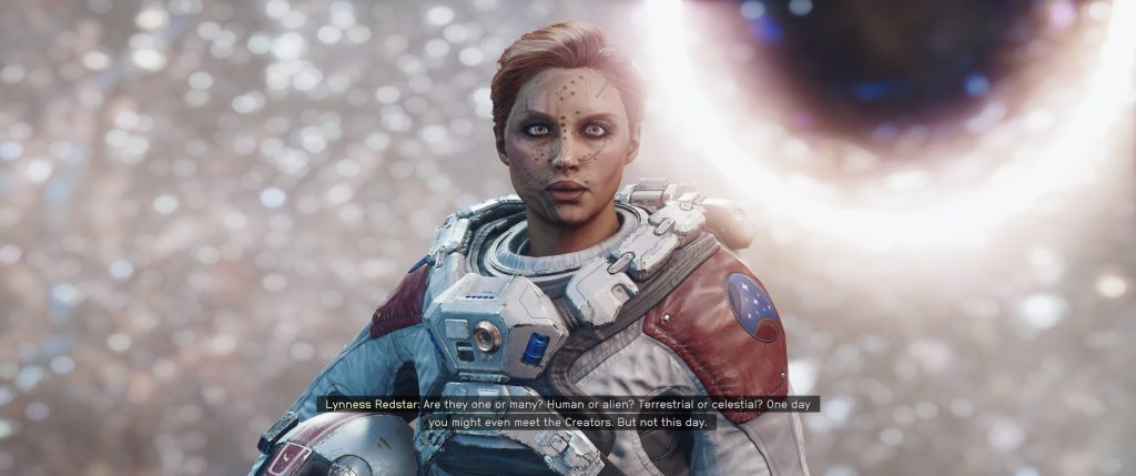 Meet Lynness Redstar. My first character in Bethesda's "Starfield" game